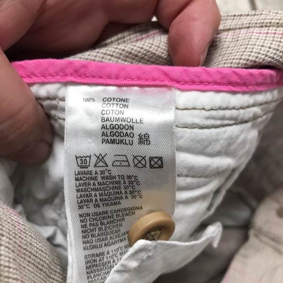 Diesel Men 100% cotton pink beige straight dressy pants khaki - Picture 6 of 11